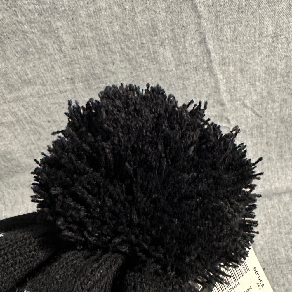 Volcom Black & White Pom Pom Earflap Beanie - Picture 8 of 14